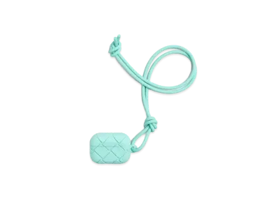 Bottega Veneta Intrecciato Rubber Silicon Airpods Pro Case "Celadon"
