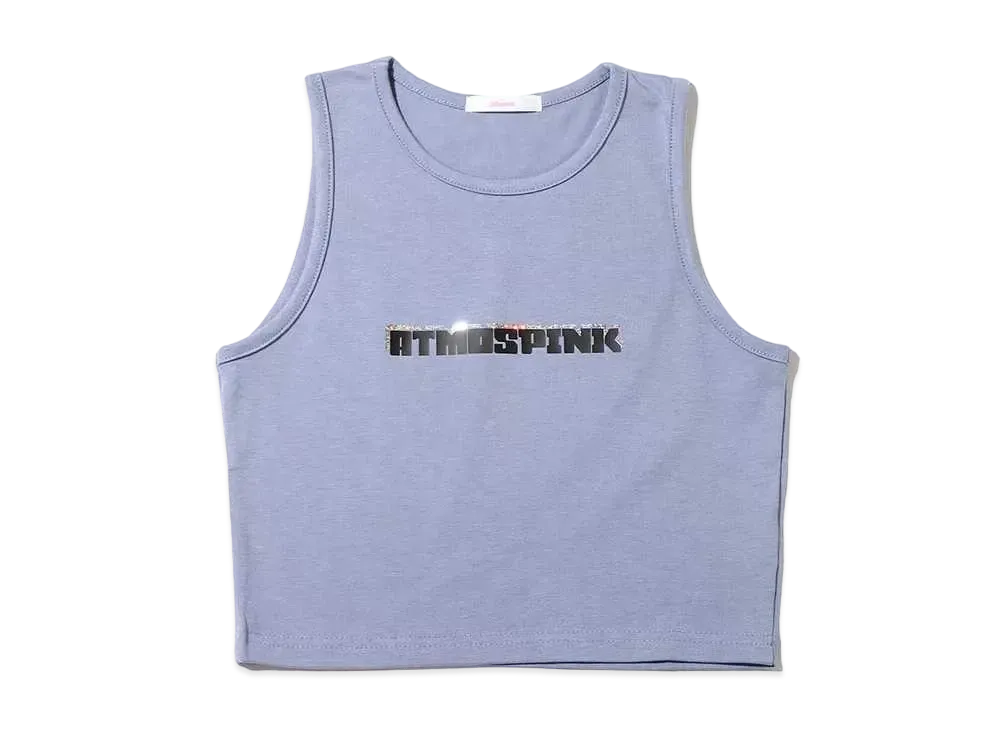 atmos pink Hologram Logo Chibi Tank "Blue"