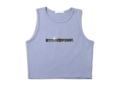 atmos pink Hologram Logo Chibi Tank "Blue"