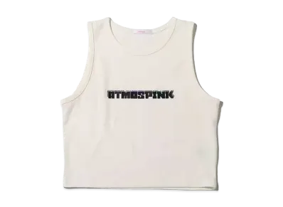 atmos pink Hologram Logo Chibi Tank "White"
