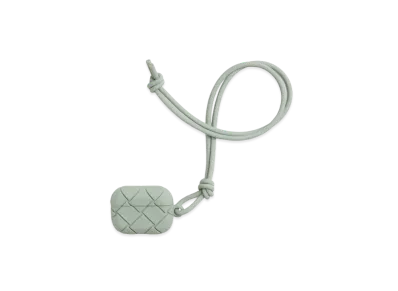Bottega Veneta Intrecciato Rubber Silicon Airpods Pro Case "Sage"