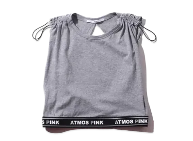 atmos pink Back Twist Sleeveless Tops "Gray"