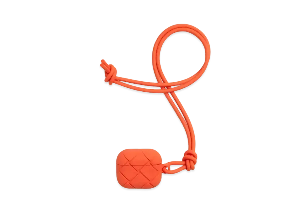 Bottega Veneta Intrecciato Rubber Silicon AirPods Case "Sunburst"