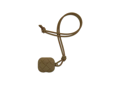 Bottega Veneta Intrecciato Rubber Silicon AirPods Case "Mud"