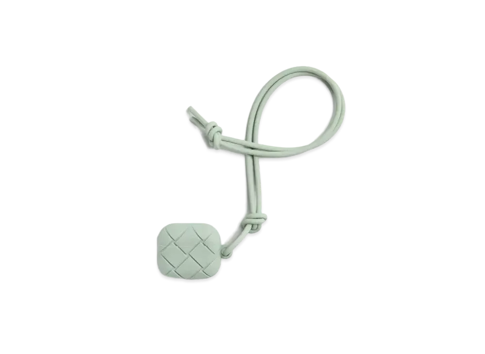 Bottega Veneta Intrecciato Rubber Silicon AirPods Case "Sage"