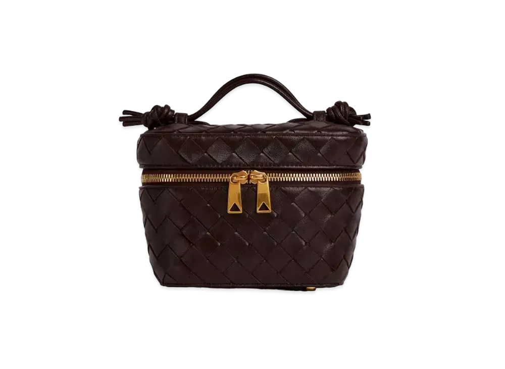 Bottega Veneta Intrecciato Mini Vanity Case "Fondant"