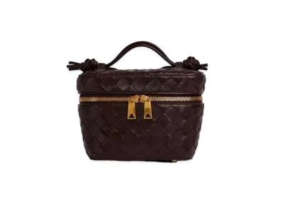 Bottega Veneta Intrecciato Mini Vanity Case "Fondant"