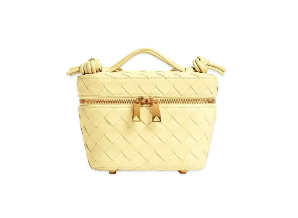 Bottega Veneta Intrecciato Mini Vanity Case "Ice Cream"
