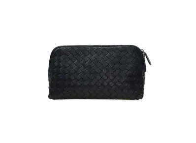 Bottega Veneta Intrecciato Sheepskin Cosmetic Pouch "Black"