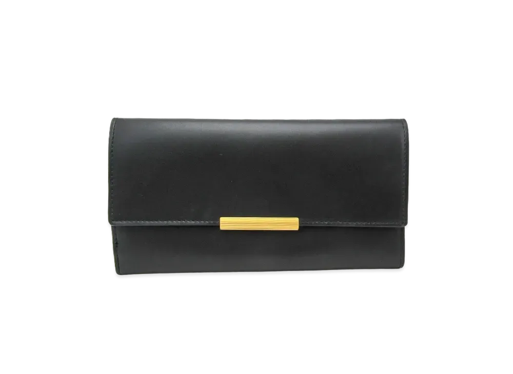 Bottega Veneta French Calf Continental Trifold Wallet "Black"