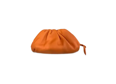 Bottega Veneta The Pouch Shoulder Bag Calfskin Coin Purse "Orange"