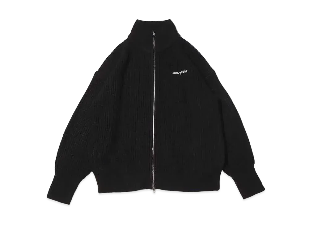 atmos pink Double Zip Knit Cardigan "Black"