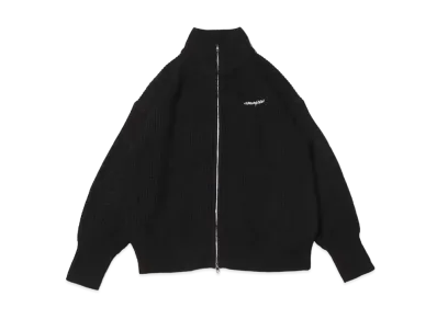 atmos pink Double Zip Knit Cardigan "Black"