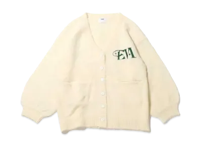 atmos pink x Evrys One Point Knit Cardigan "Ivory"