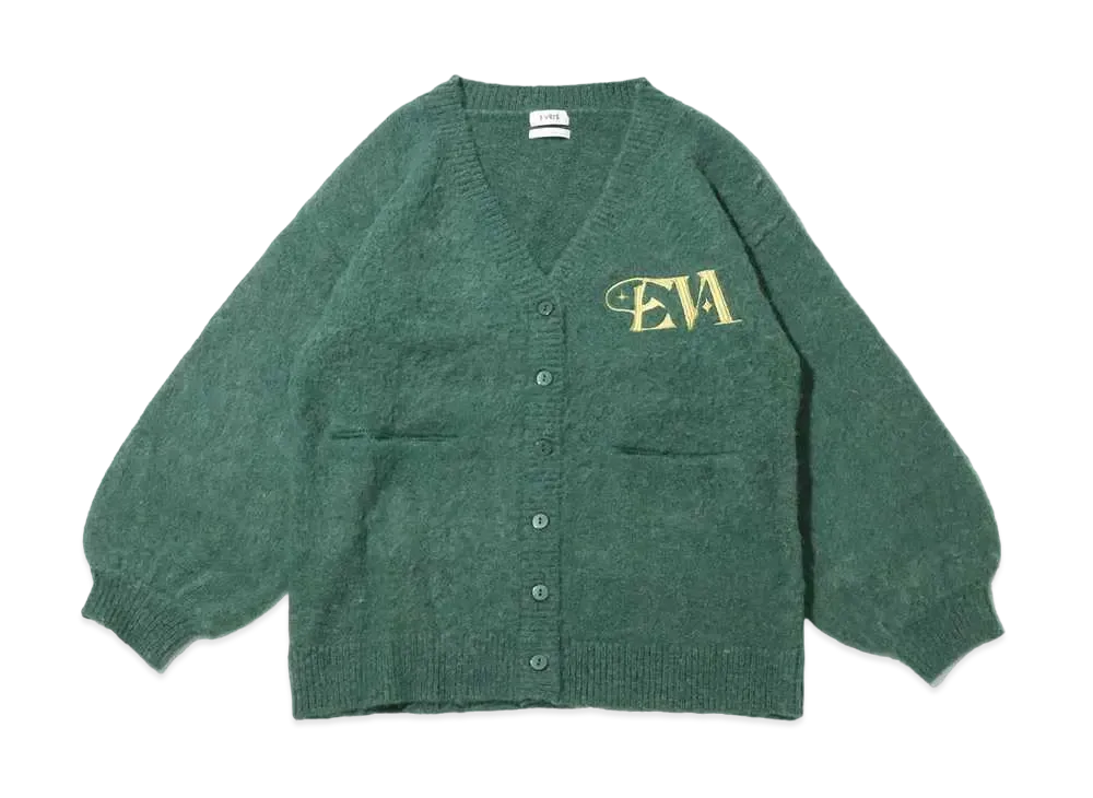 atmos pink x Evrys One Point Knit Cardigan "Green"