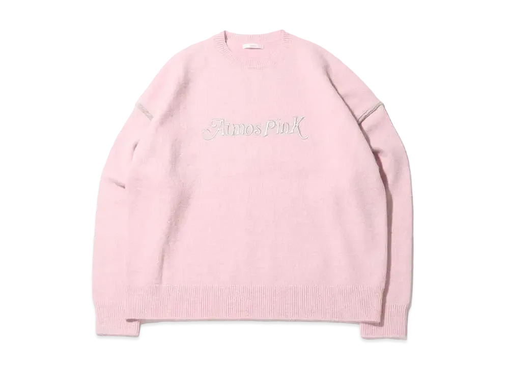 atmos pink Logo Bicolor Knit Top "Pink"