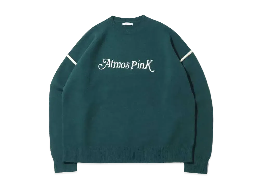atmos pink Logo Bicolor Knit Top "Green"