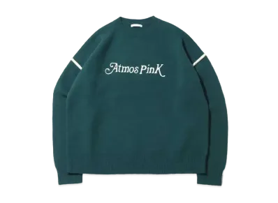 atmos pink Logo Bicolor Knit Top "Green"