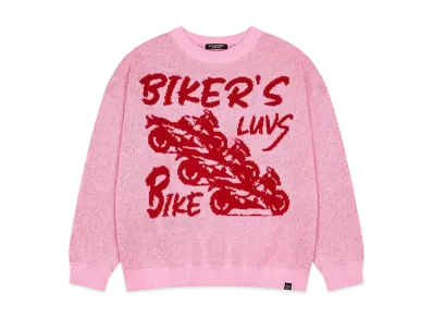 atmos pink x Love Is True Rc Bike Knit "Pink"
