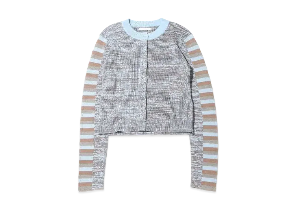 atmos pink Colorful Tight Cardigan "Blue"