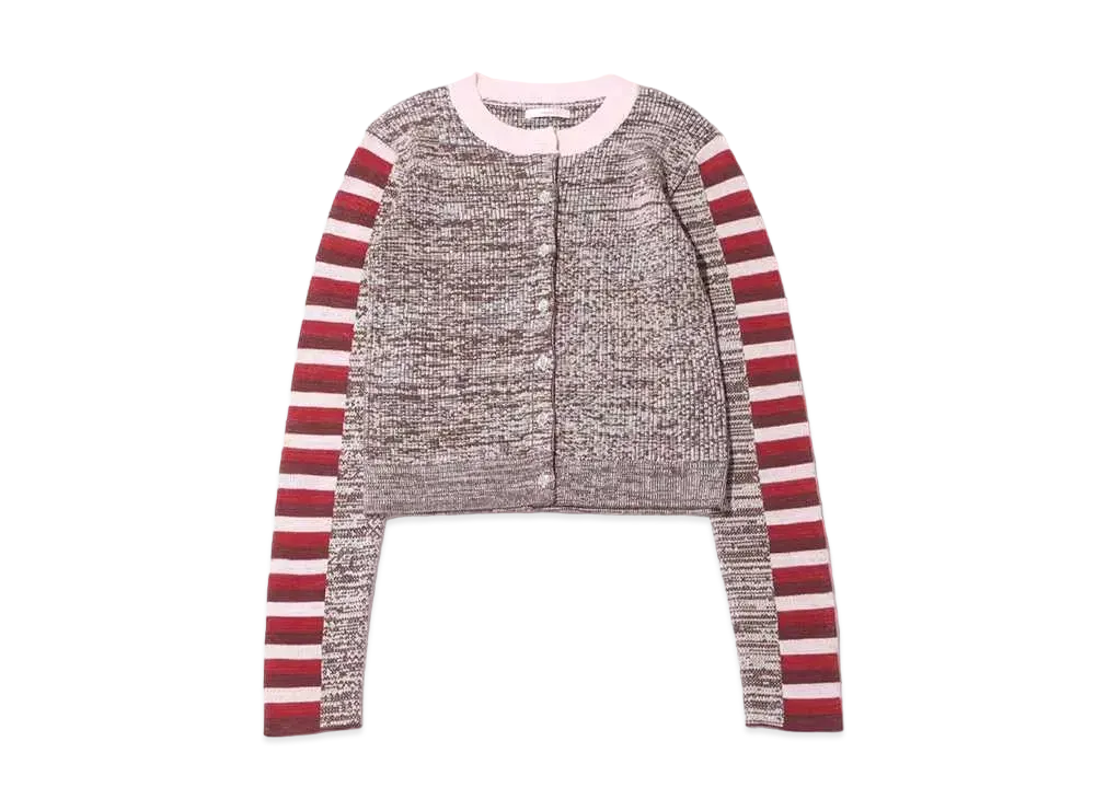 atmos pink Colorful Tight Cardigan "Pink"