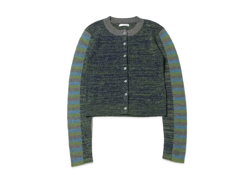 atmos pink Colorful Tight Cardigan "Green"