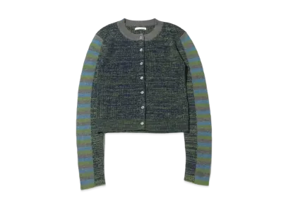 atmos pink Colorful Tight Cardigan "Green"