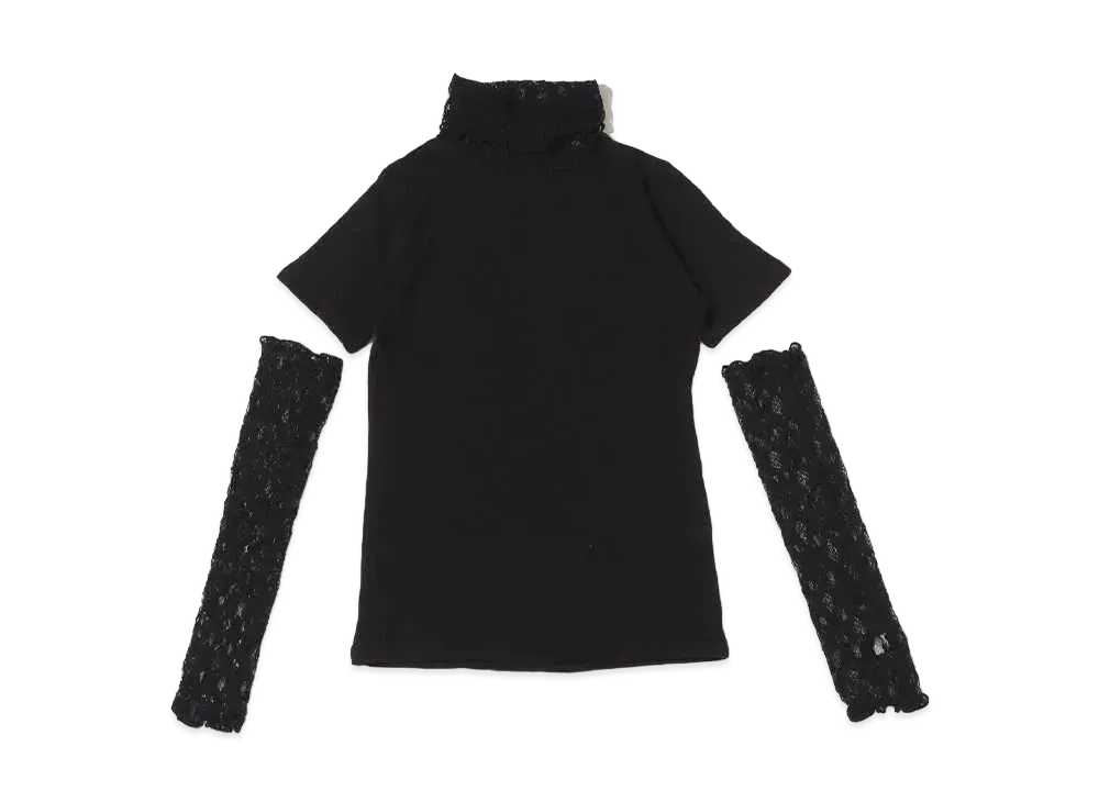 atmos pink Arm Warmers Tsuki Lace Tops "Black"