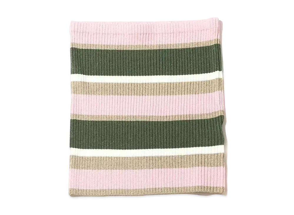 atmos pink Striped Knit Bare Top "Pink"