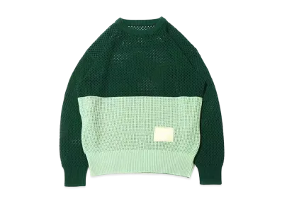 atmos pink Bicolor Skin Knit Top "Green"