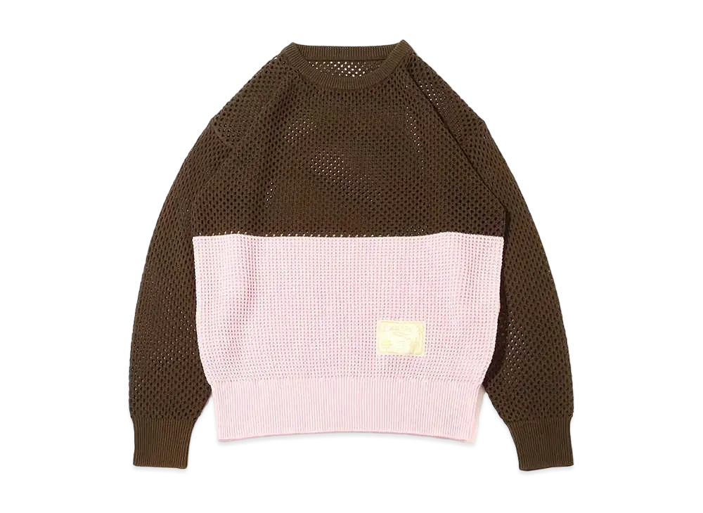 atmos pink Bicolor Skin Knit Top "Pink"