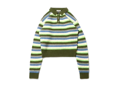 atmos pink Kaikin Border Knit "Green"