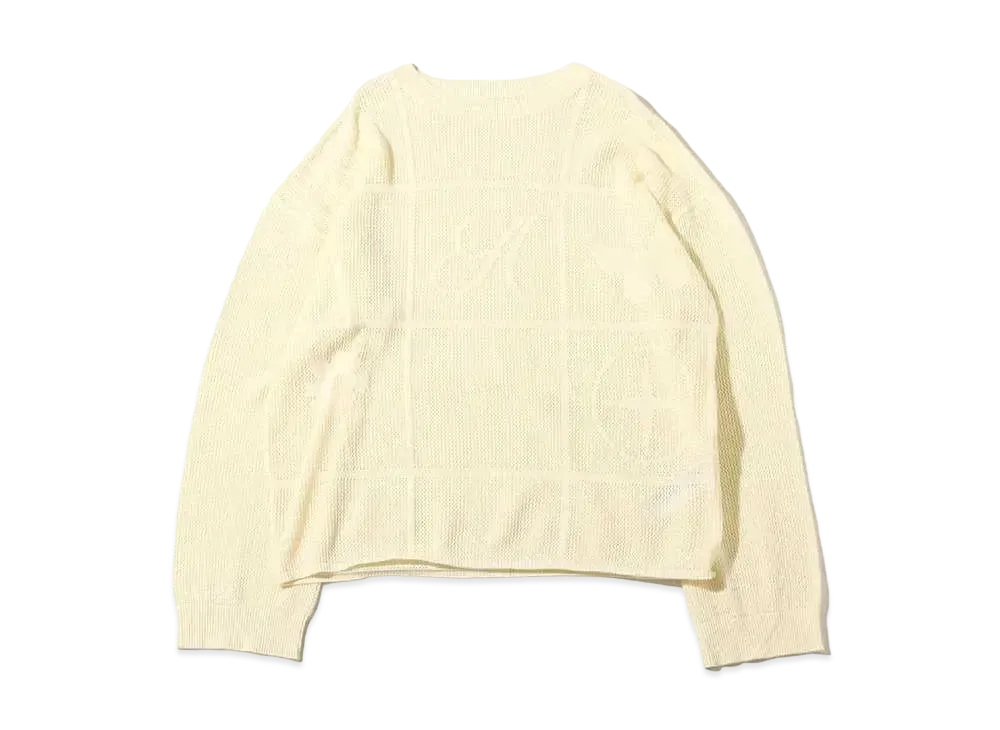 atmos pink Scashiami Design Knit Pullover "Ivory"