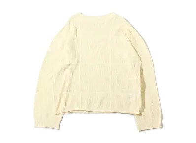 atmos pink Scashiami Design Knit Pullover "Ivory"