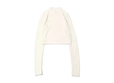 atmos pink Sheer Turtleneck Pullover "White"