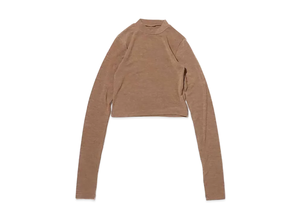 atmos pink Sheer Turtleneck Pullover "Beige"
