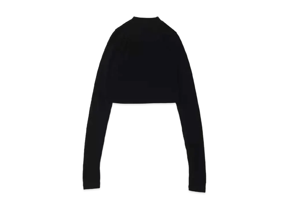 atmos pink Sheer Turtleneck Pullover "Black"