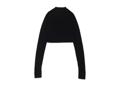 atmos pink Sheer Turtleneck Pullover "Black"