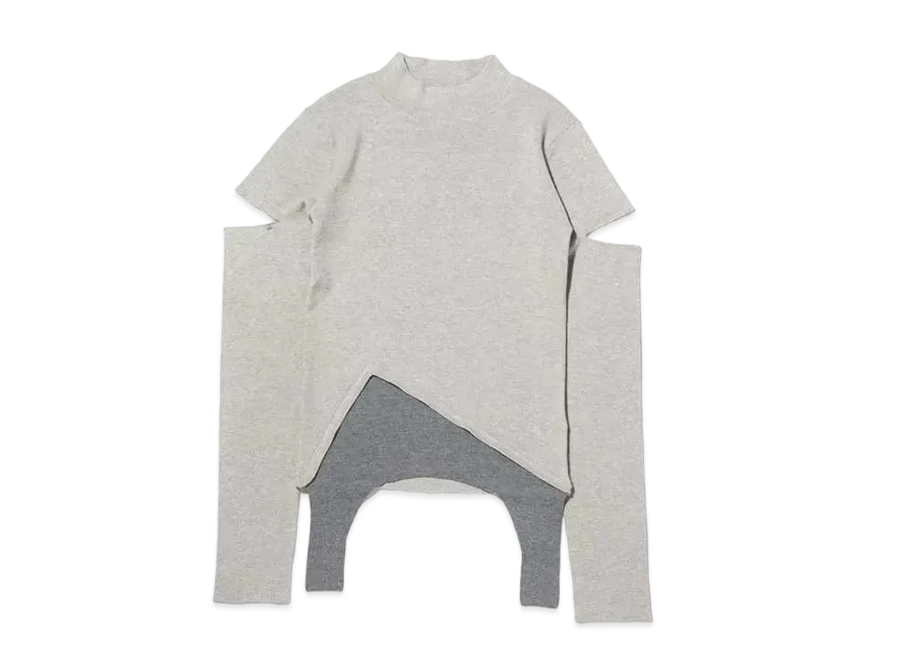 atmos pink High Gauge Cutting Knit "Gray"