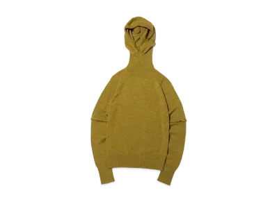 atmos pink Hood Tsuki Turtle Knit Tops "Yellow"