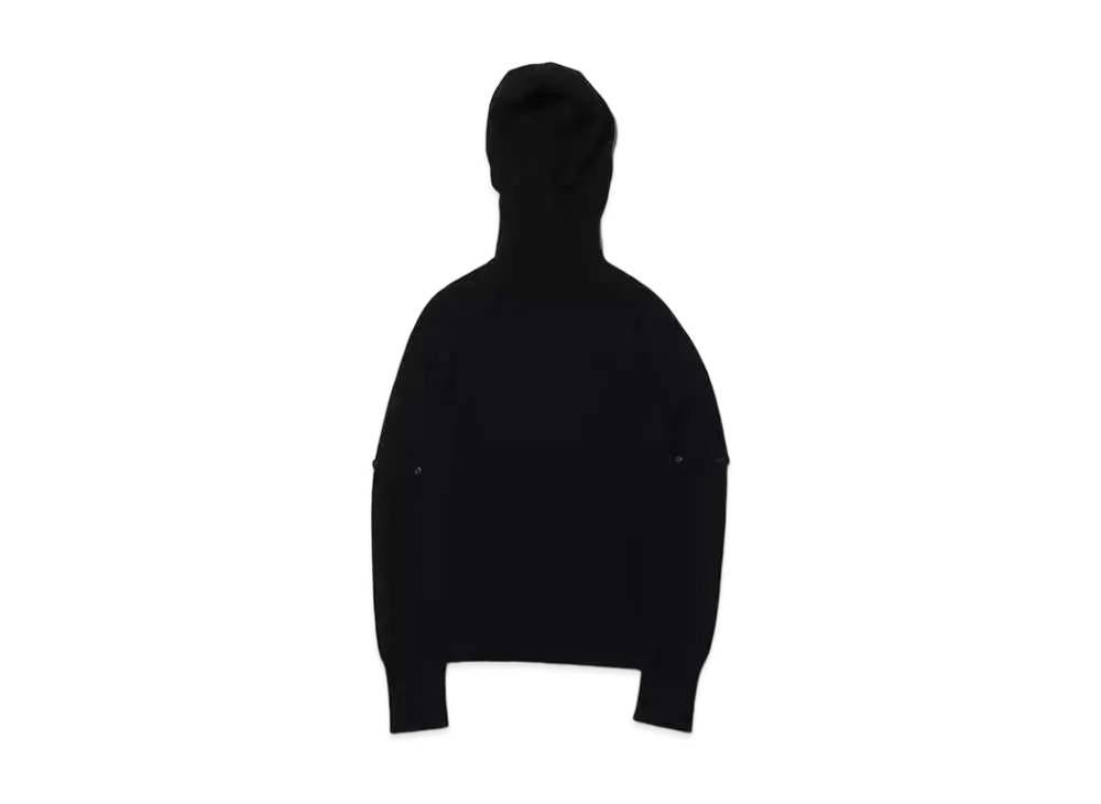 atmos pink Hood Tsuki Turtle Knit Tops "Black"