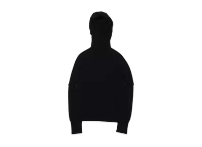 atmos pink Hood Tsuki Turtle Knit Tops "Black"