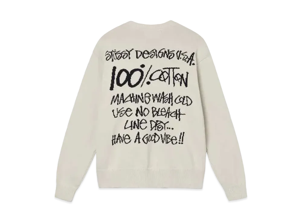 Stussy Care Label Sweater "Natural"