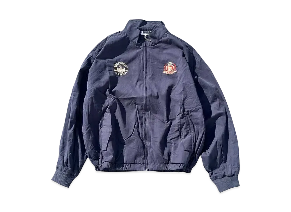 9090 Emblem Logo Short Blouson "NAVY"