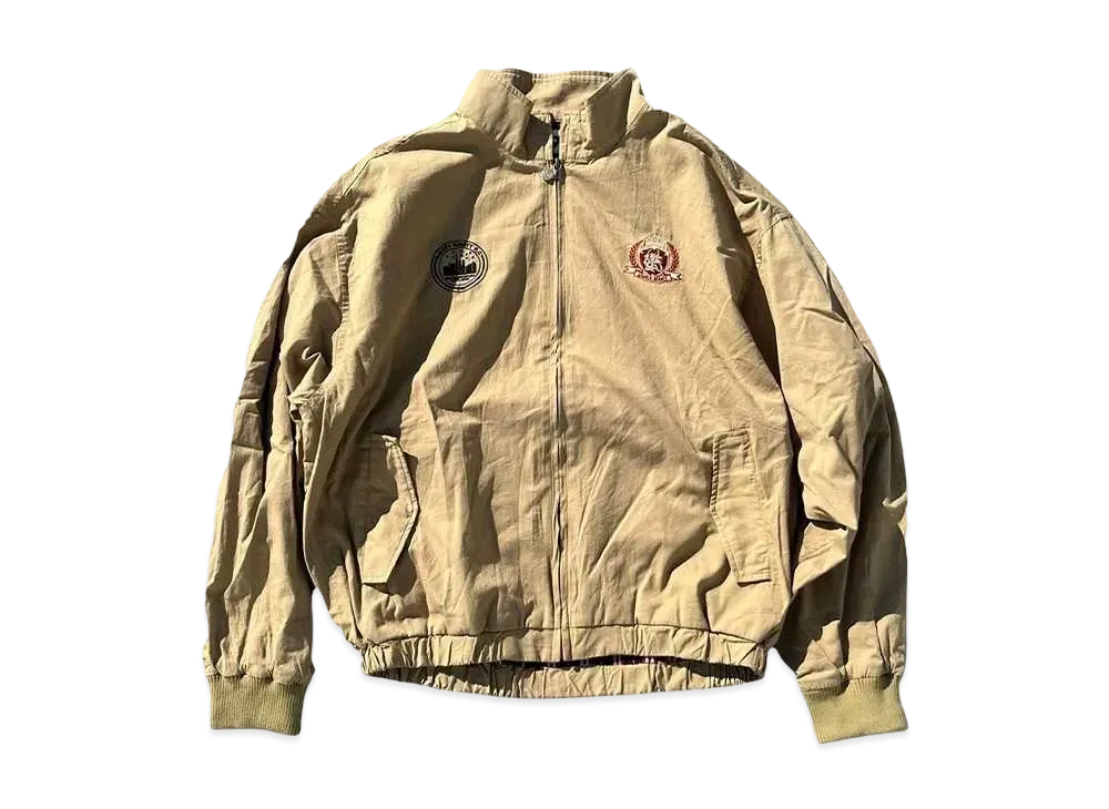9090 Emblem Logo Short Blouson "BEIGE"