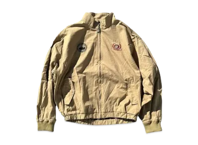 9090 Emblem Logo Short Blouson "BEIGE"