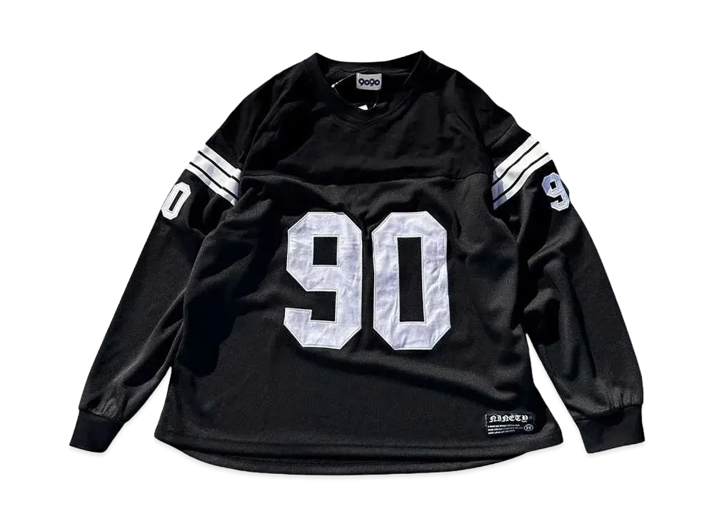 9090 90 Numbering Hockey L/S Shirts "BLACK"