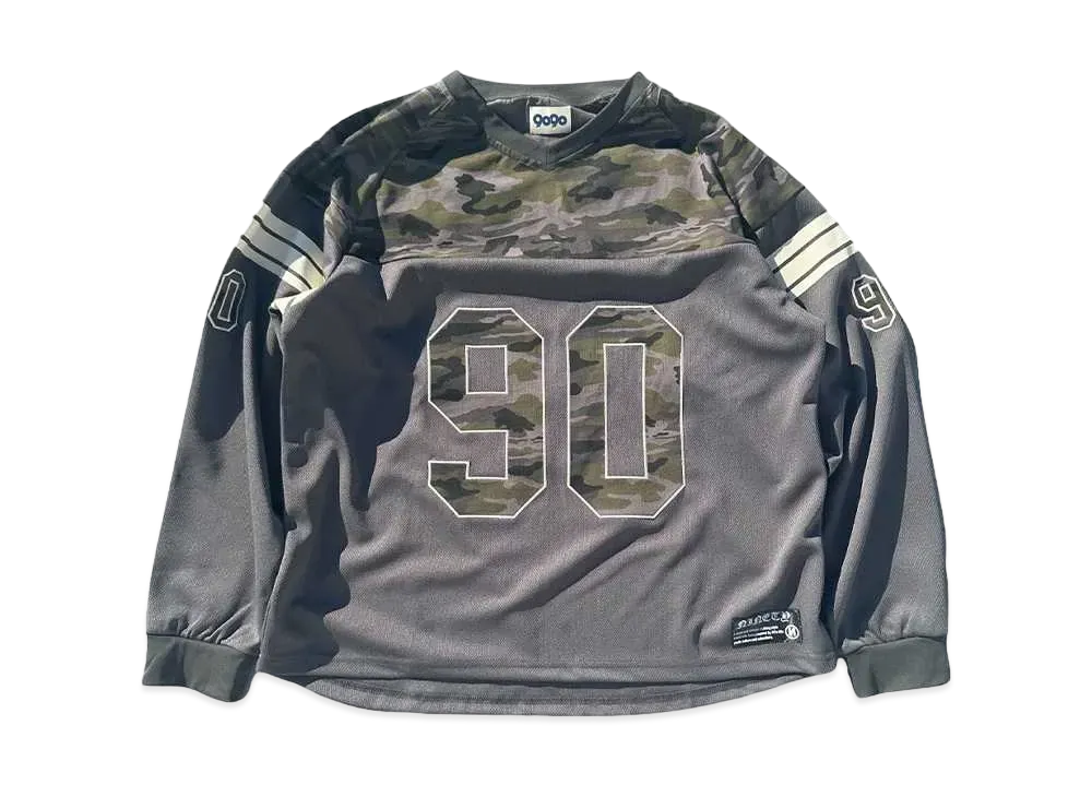 9090 90 Numbering Hockey L/S Shirts "GREEN CAMO"