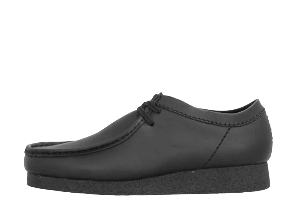 Clarks Wallabee Evo Waterproof "Black Leather"