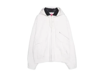 Supreme Leather Collar Utility Jacket "Stone"